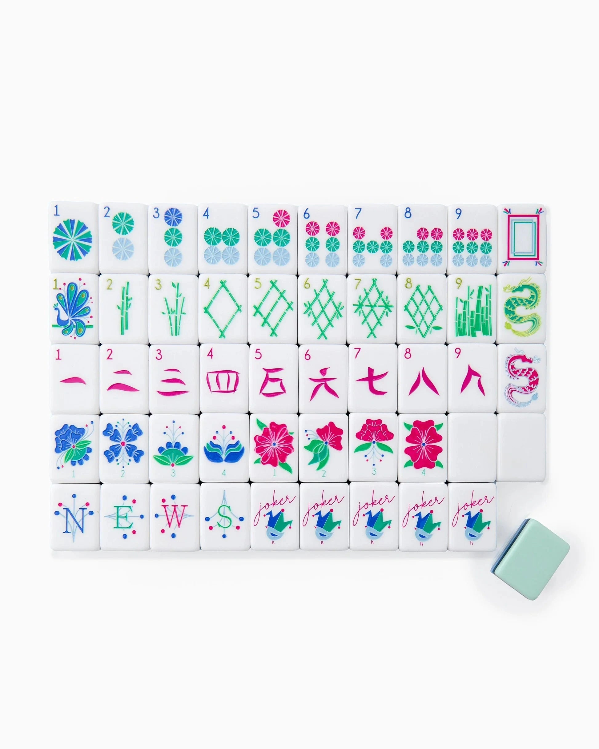 Birdie Mahjong Tiles Home Decor - Games Oh My Mahjong 