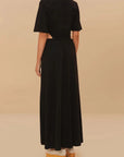 Black Midi Dress Short Sleeve Dresses - Midi Farm Rio 