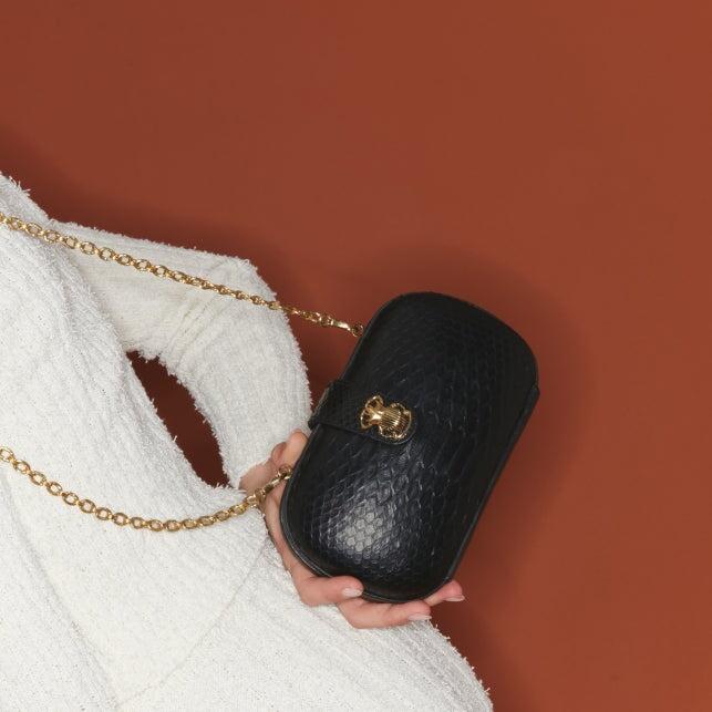 Kate Perry Python Bag Python Chiara Bag Black – Peter Kate