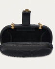 Python Chiara Bag Black Clutch Claris Virot 
