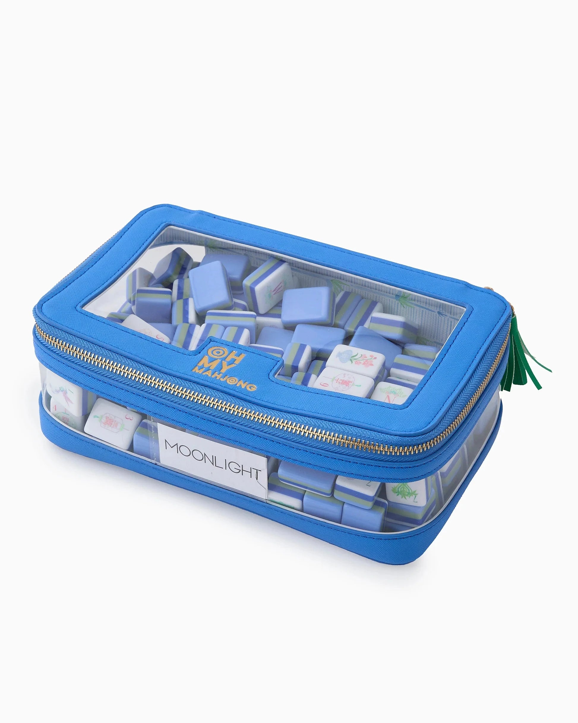 Tile Storage Bag Blue Home Decor - Games Oh My Mahjong 