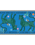 Venice Leopard Cashmere Scarf Blue Scarves Simone Bruns 