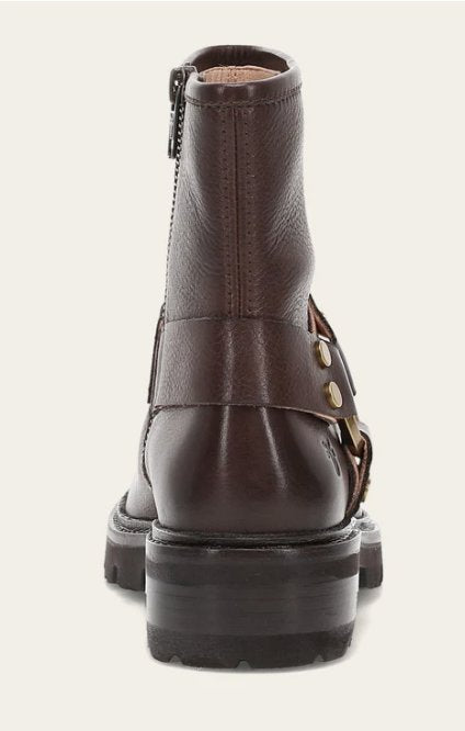 Olivia Harness Short Chocolate Boots - Booties Frye 