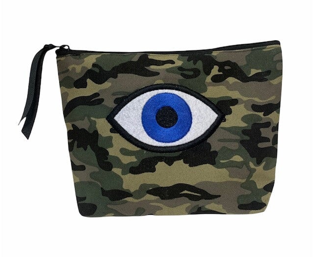 Evil Eye Camo Pouch Handbags - Small Leather Goods - Pouches Dani Risi 