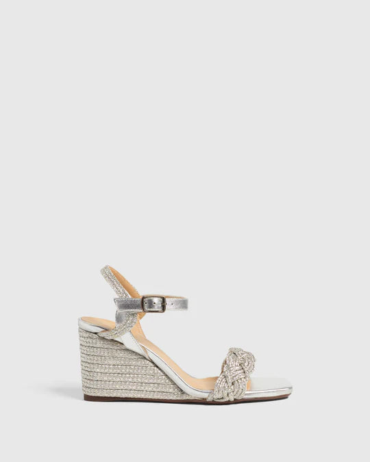 Brielle Metalizado Platino Shoes - Wedges - Espadrille Castaner 