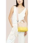 St. Barths Small Tote Dip Dyed Ginkgo Tote & Satchel Naghedi 