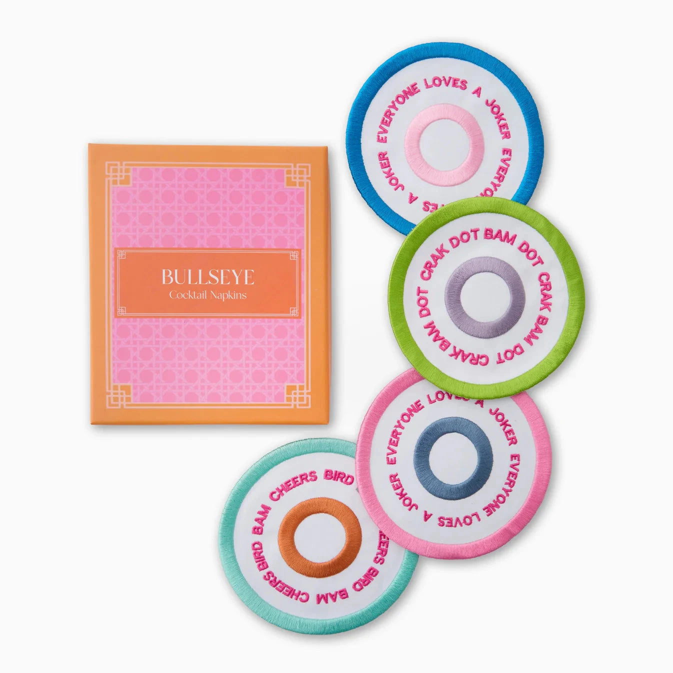 Bullseye Cocktail Napkins Home Decor - Tabletop Oh My Mahjong 