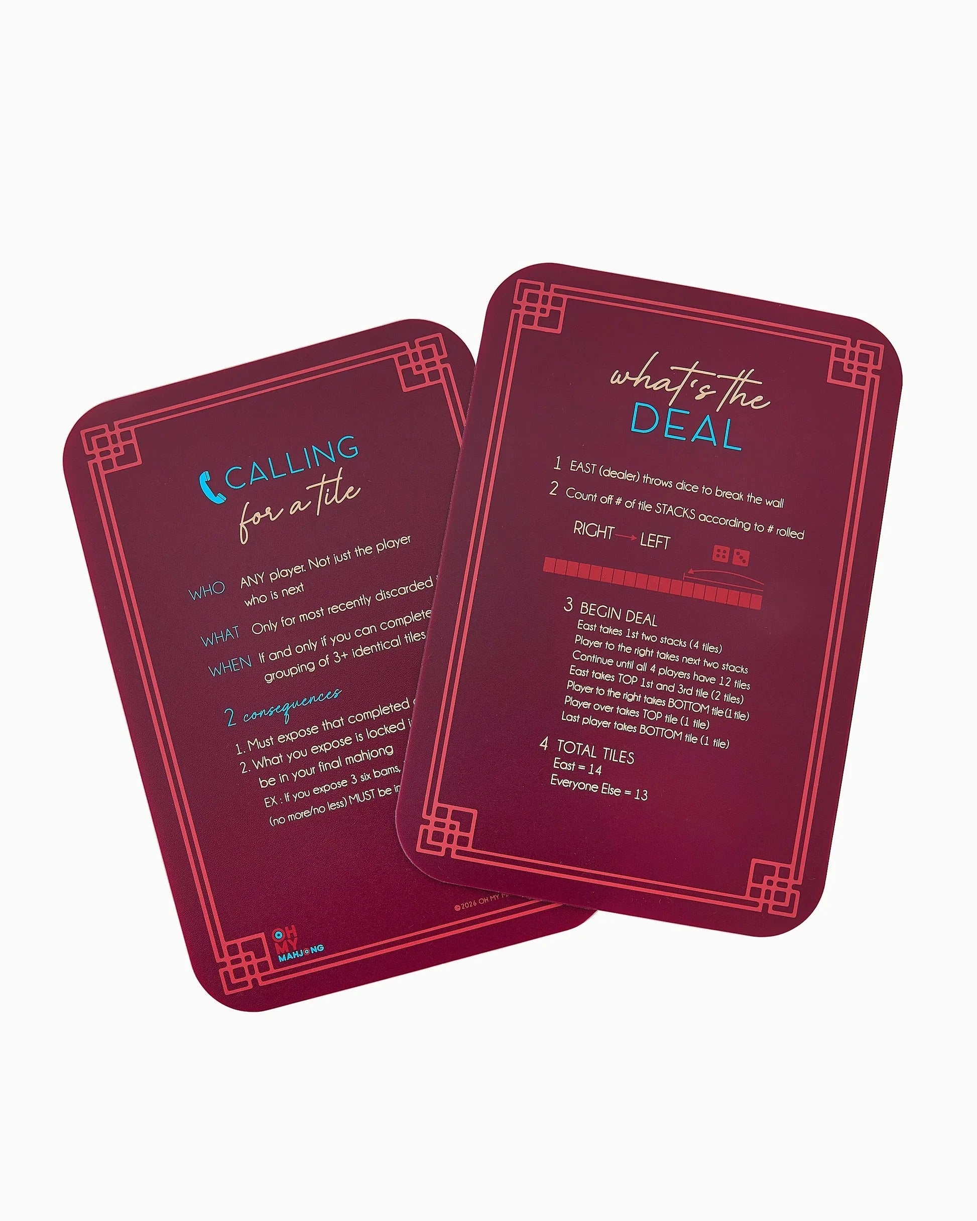 Burgundy Shuffler Home Decor - Games Oh My Mahjong 