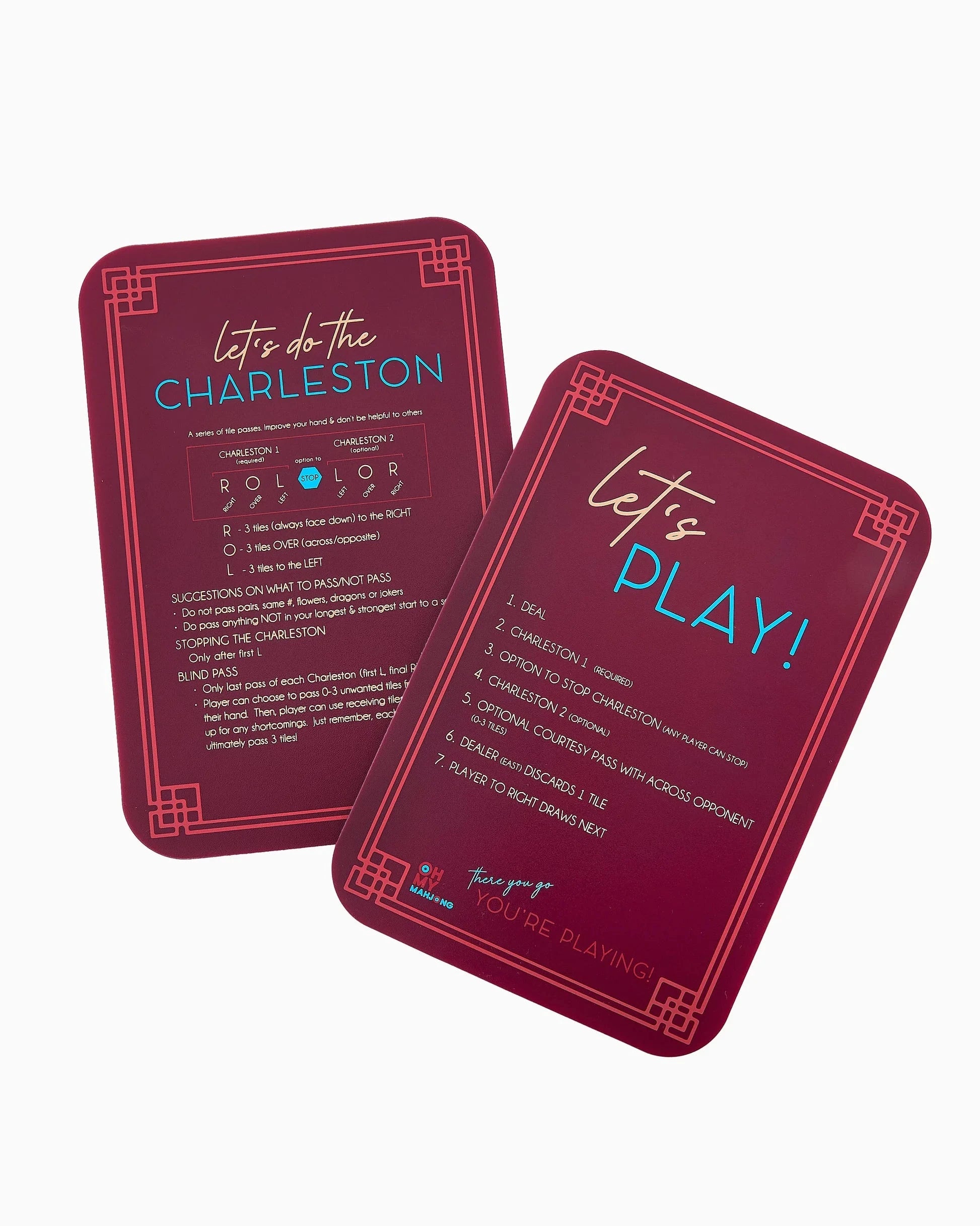 Burgundy Shuffler Home Decor - Games Oh My Mahjong 