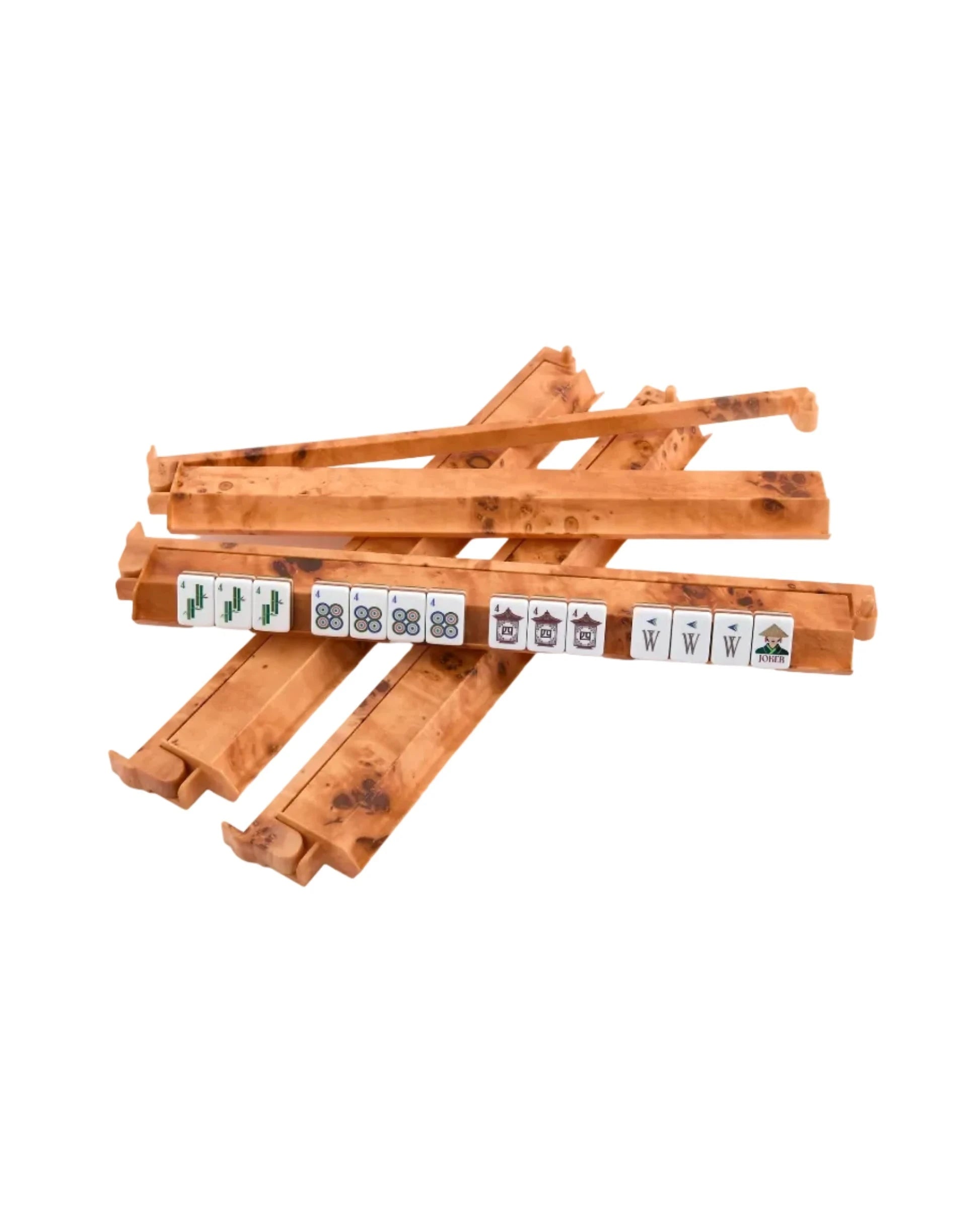 Rack & Pushers Set Burl Home Decor - Games Oh My Mahjong 
