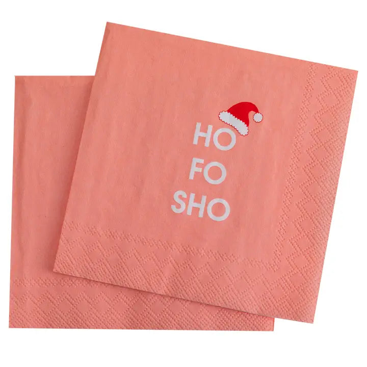 Ho Fo Sho Holiday Cocktail Napkins Home Decor - Tabletop Chez Gagné 