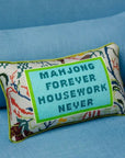 Mahjong Needlepoint Pillow Home Decor - Pillows Furbish 