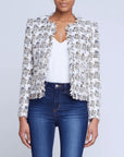 Angelina Tweed Jacket Ivory Multi Jackets - Blazers L'Agence 