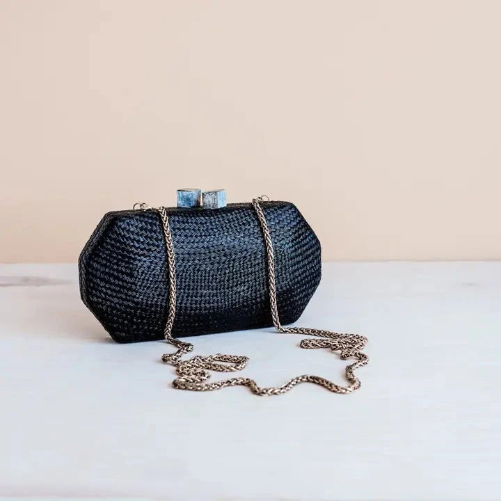 Woven Clutch Black