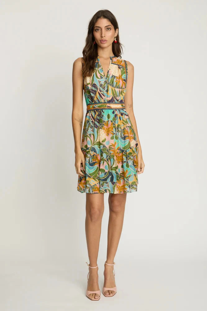 Caitlin Dress Baroque Pineapple Dresses - Short Caballero 