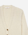 Double Pocket Cropped Cardi Cream Sweater - Cardigans Frame 