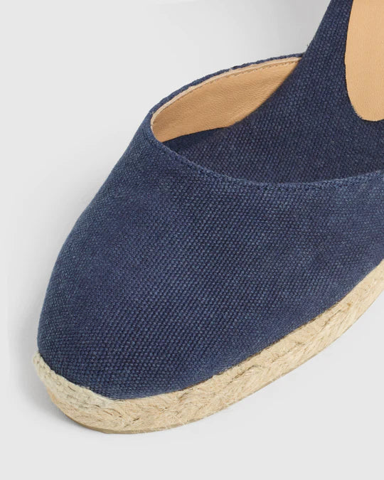 Carol Canvas Azul Oxford Shoes - Wedges - Espadrille Castaner 