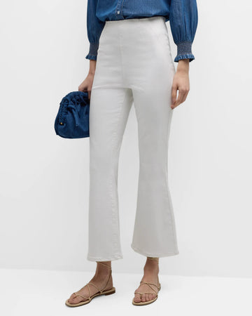 Carson Off Duty Ankle Flare White Denim - Cropped & Ankle Veronica Beard 