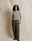 Carter Striped Crewneck Tee Natural/Black