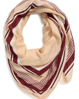 Lina Striped Scarf Pomegranate