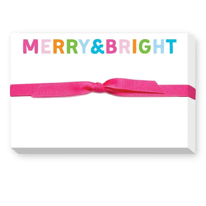 Merry and Bright Holiday Pudgy Notepad Home Decor - Decorative Accents Donovan Designs 