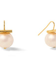 Classic Medium Pebble Pearl Earring Pale Champagne Jewelry - Earrings Catherine Canino 