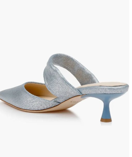 Chloe Blue/ Silver Pumps - Low L&#39;Agence 