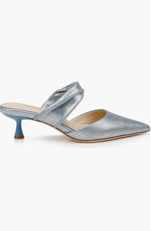 Chloe Blue/ Silver Pumps - Low L&#39;Agence 