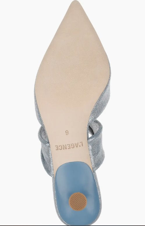 Chloe Blue/ Silver Pumps - Low L&#39;Agence 