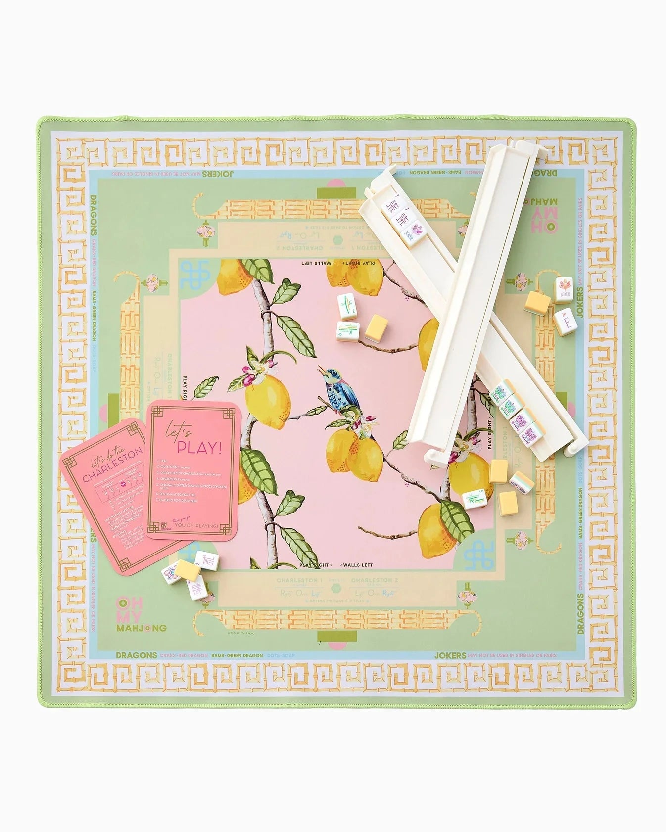 Citrus Songbird Mat Home Decor - Games Oh My Mahjong 