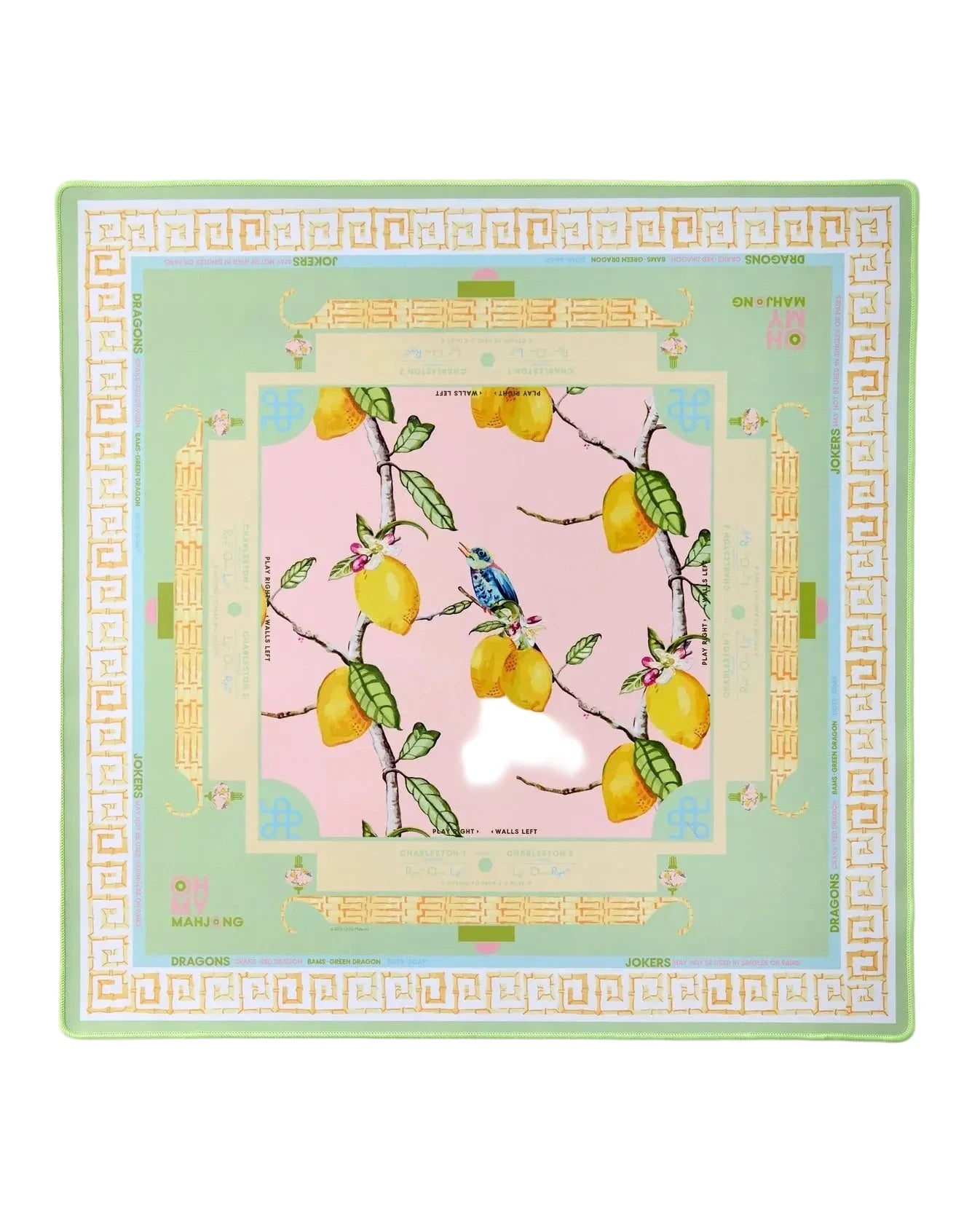 Citrus Songbird Mat Home Decor - Games Oh My Mahjong 