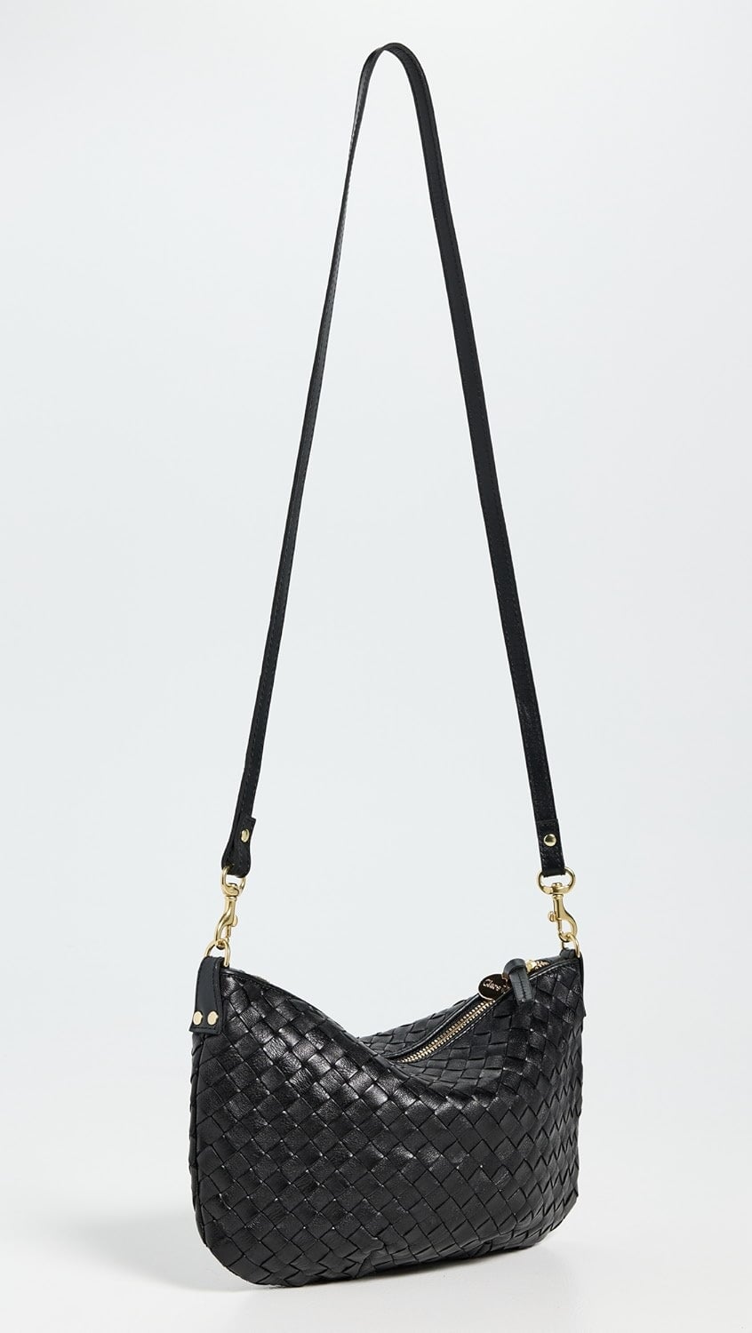 Petit Moyen Messenger Diagonal Black Crossbody Clare V. 
