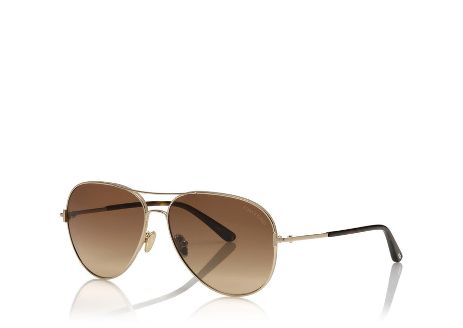 Clark Sunglasses Rose Gold/ Black Accessories - Sunglasses Tom Ford 