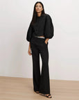 Tonelli Double-Waistband Pant Black Pants - Trousers Veronica Beard 