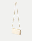 Barre Clutch Off White Patent Leather Clutch Veronica Beard 