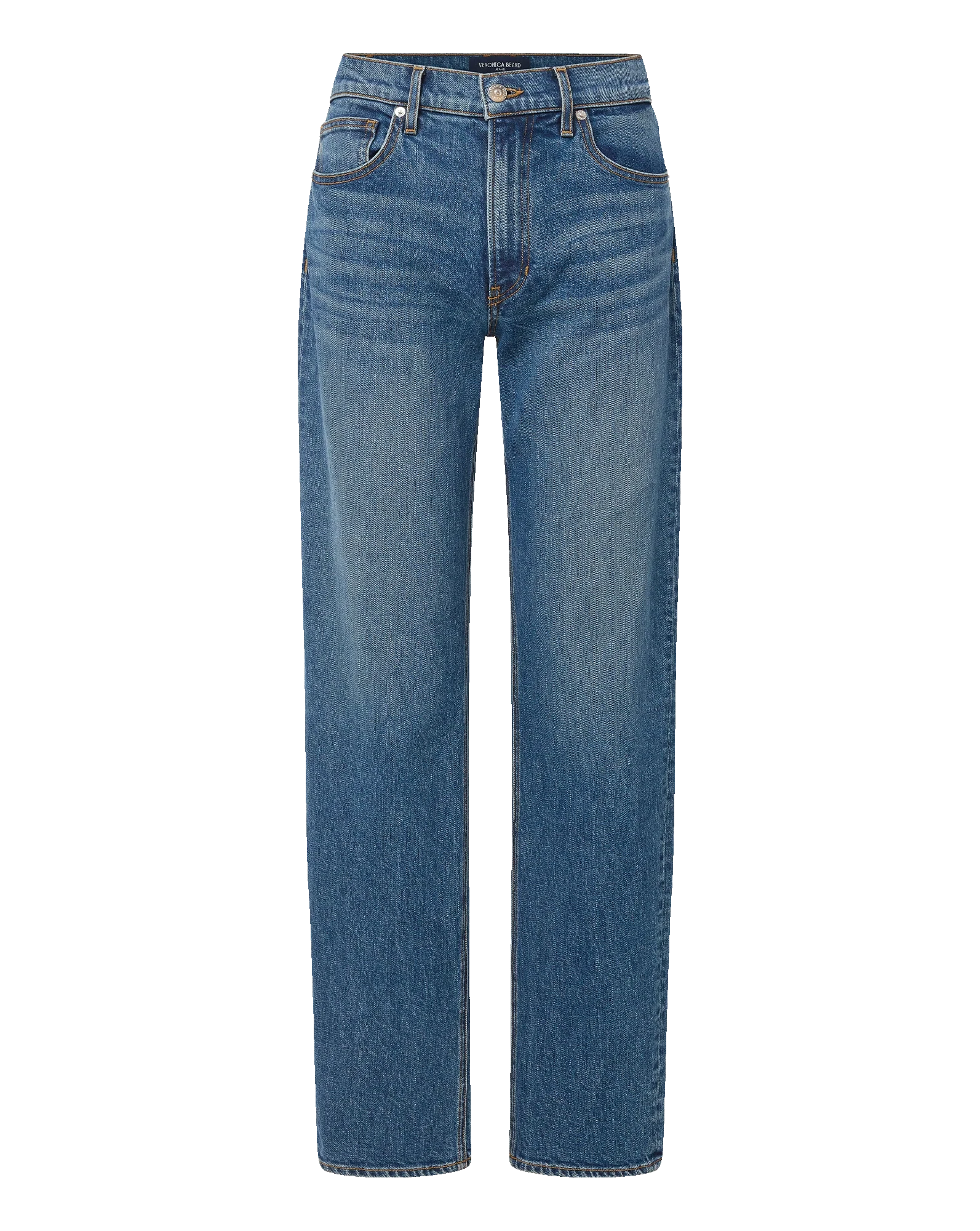 Harley Arc-Leg Jean Rebel Blue Denim - Straight Veronica Beard 
