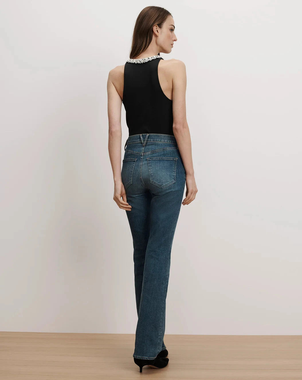 Ayres Embellished Tank Top Black Tops - Tanks Veronica Beard 