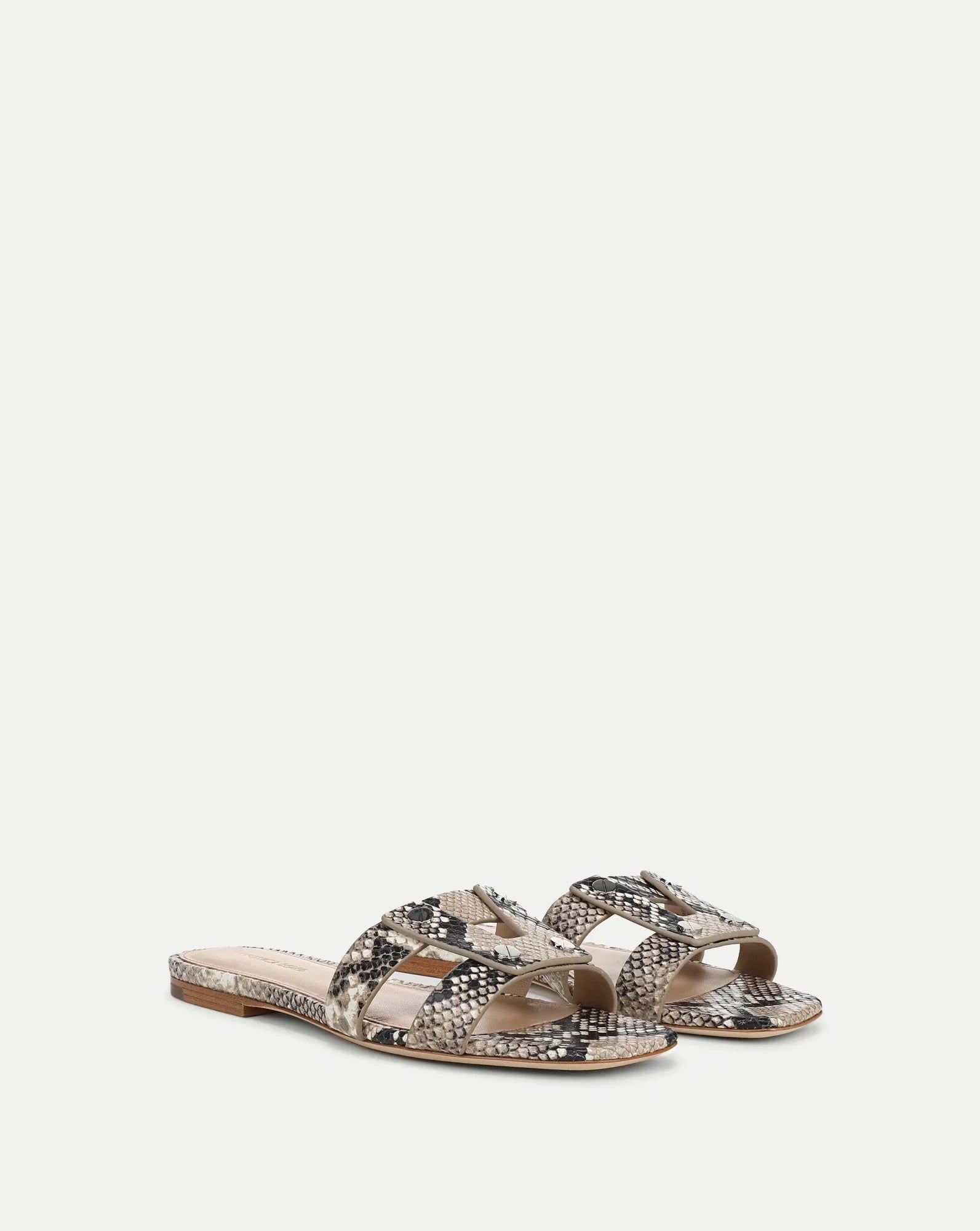 Via Slide Sandal Python Flats - Slide Veronica Beard - Shoes