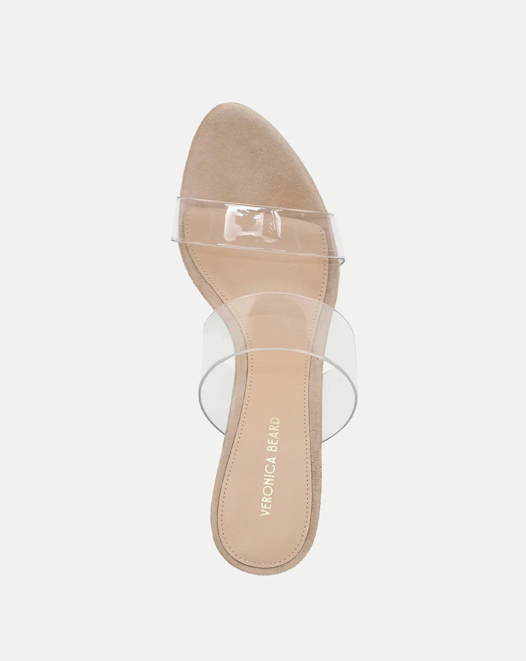 Asha Mid Heel Sandal Sand/Clear Sandals - Heeled Sandals Veronica Beard - Shoes 