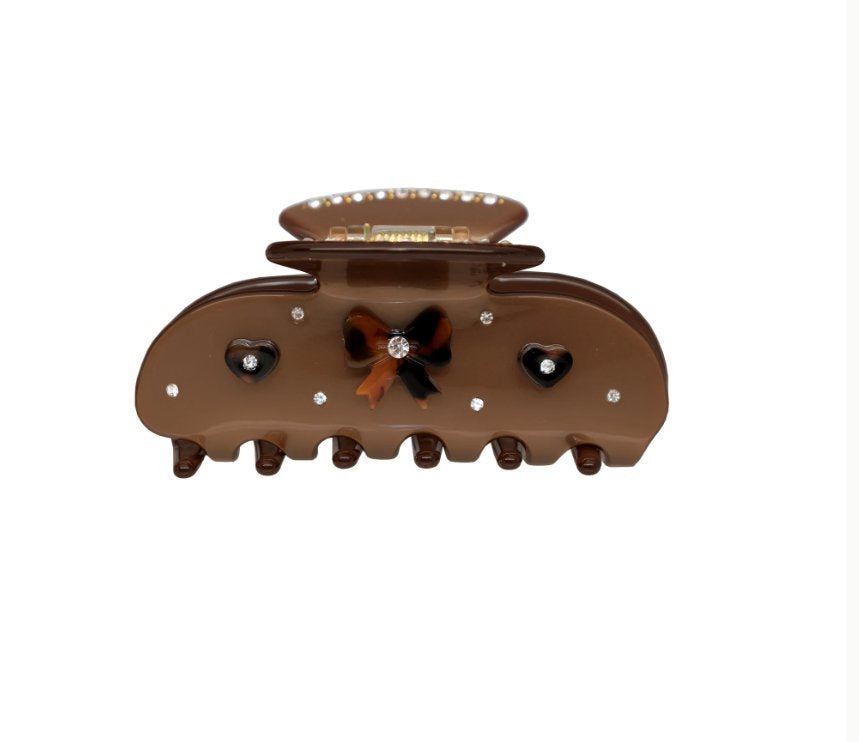 Sweetheart Clip Cocoa Cashmere Beauty &amp; Hair Emi Jay 