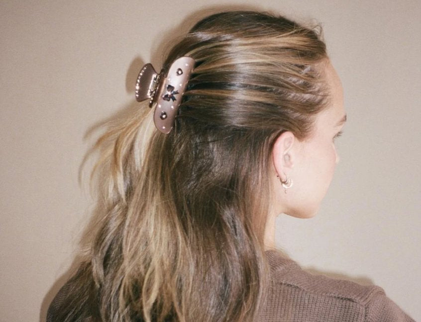 Sweetheart Clip Cocoa Cashmere Beauty &amp; Hair Emi Jay 