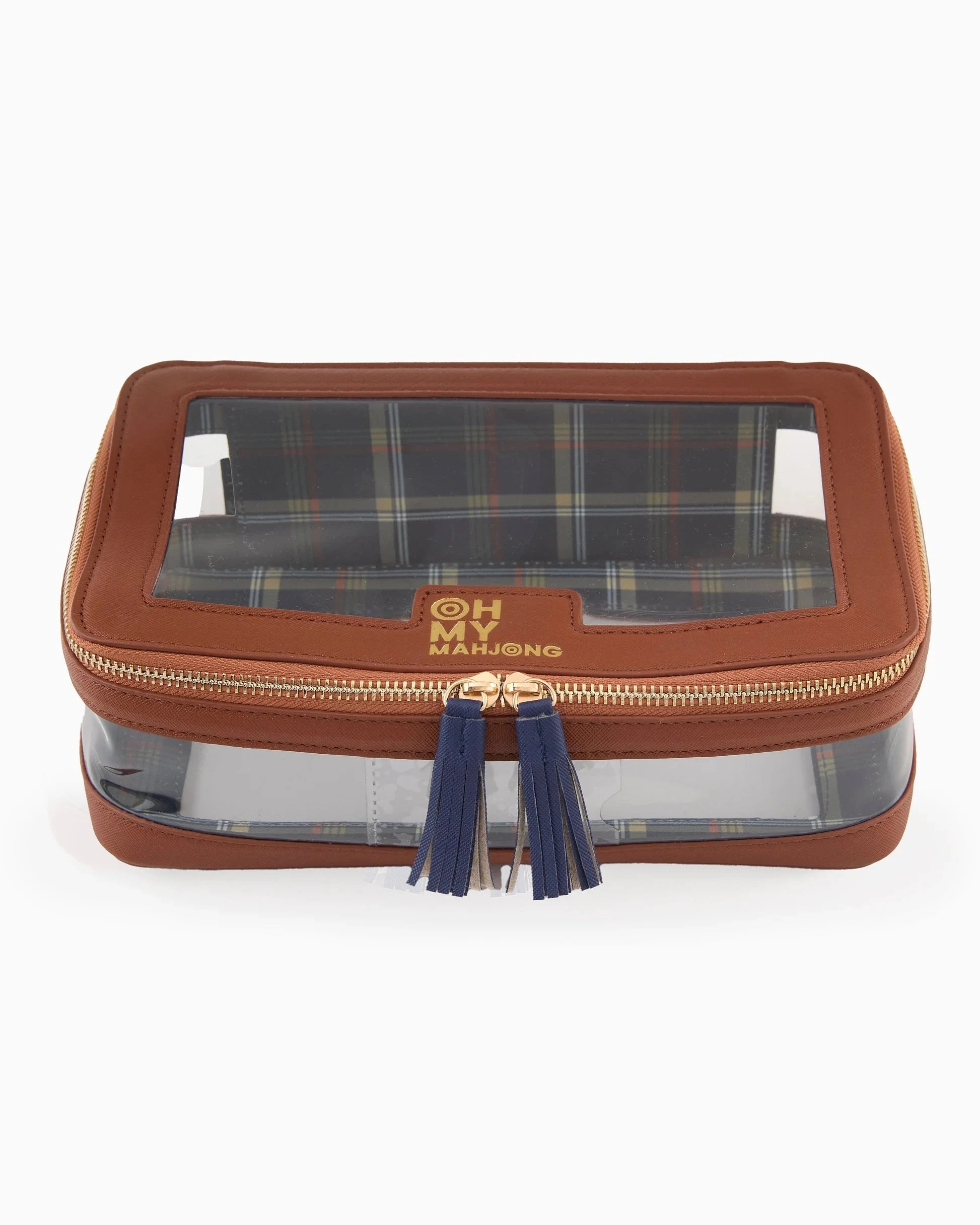 Tile Storage Bag Cognac Home Decor - Games Oh My Mahjong 