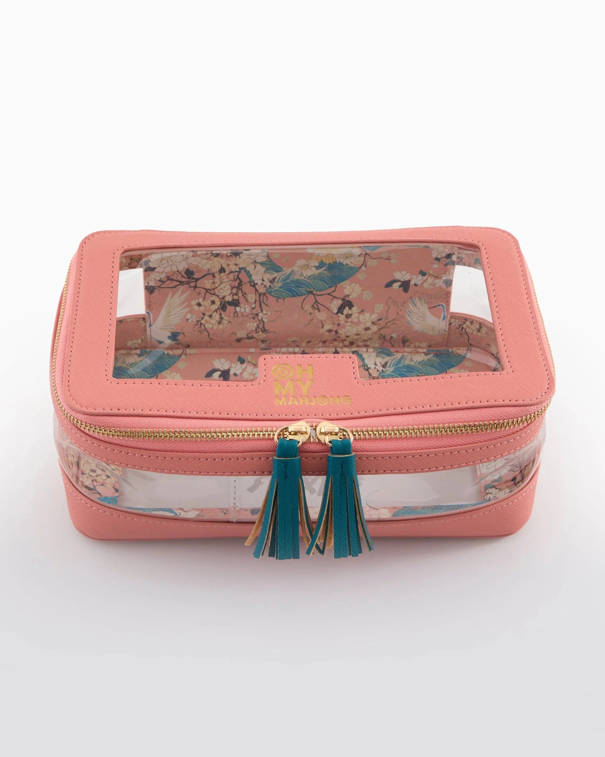 Tile Storage Bag Coral Home Decor - Games Oh My Mahjong 