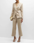 Miller Dickey Jacket Khaki Melange Jackets - Blazers Veronica Beard 