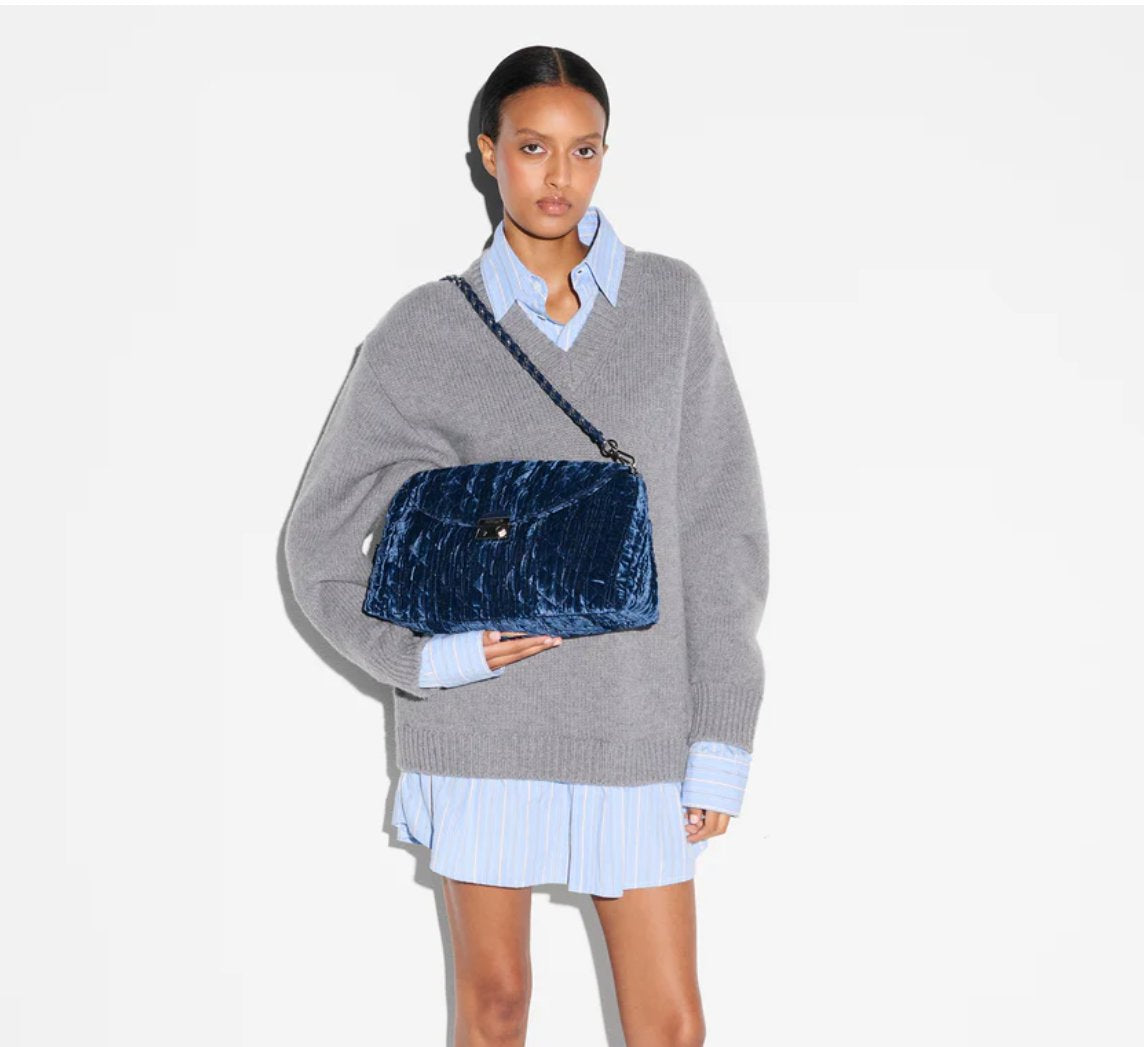 Crosby Lock Shoulder Midnight Velvet Hobo & Shoulder MZ Wallace 