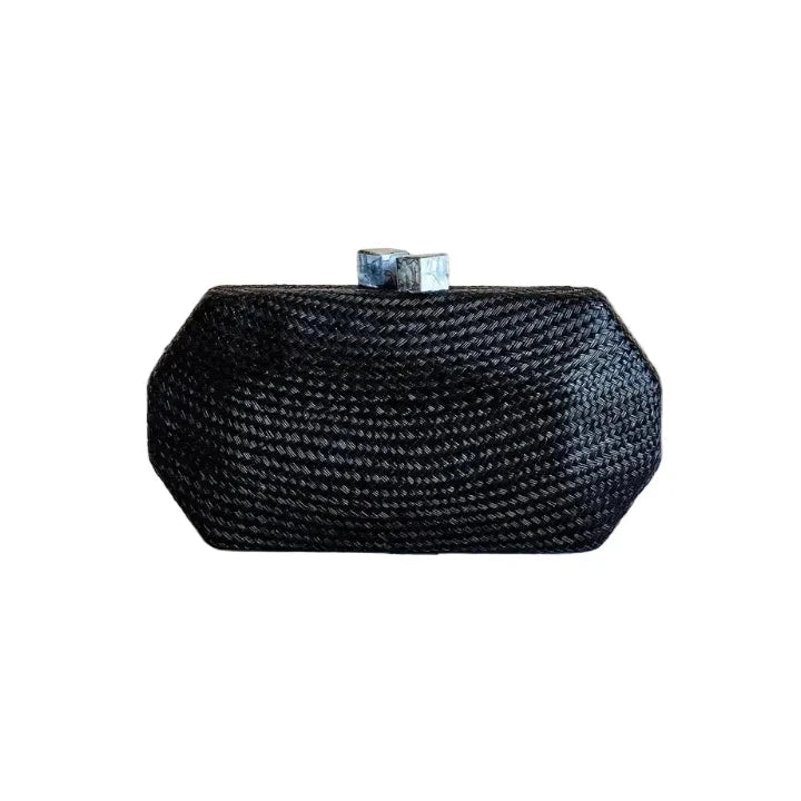Woven Clutch Black