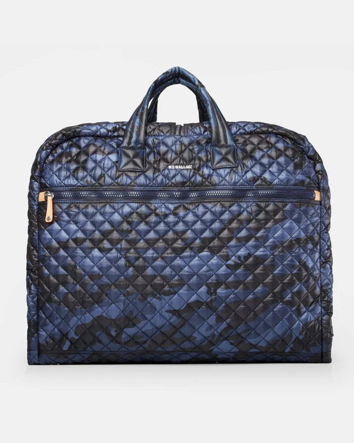 Michael Garment Bag Dark Blue Camo Handbags - Tote & Satchel MZ Wallace 