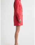 Ireland Long Sleeve Utility Dress Washed Red Dresses - Short Frank & Eileen 