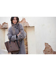 Ballabriggs Leather Rattan Brown Handbags - Tote & Satchel Kempton 