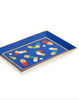 Full Dose Rectangle Tray Blue Multi Accessories - Home Decor - Bowls, Trays & Vases Jonathan Adler 